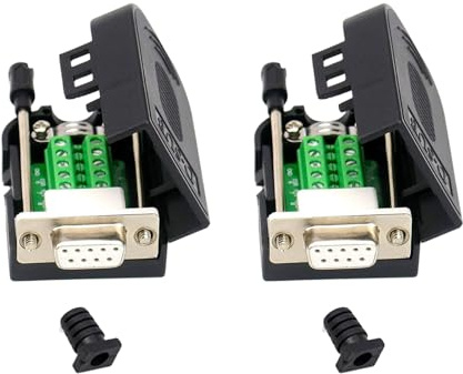 Kfwfuaee D SUB 9-poliger RS232-Adapter RS485-RS422-Anschluss Mit Befestigungsschrauben/Mutter Und Einfach Zu Installierendem Steuerkontrollmaschinenanschluss