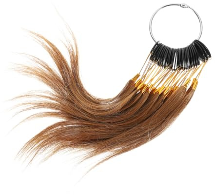 Homoyoyo 30 Haarfärbemittel Farbproben Ringe aus Echtem Haar Leicht und Professionell für Friseursalonbedarf mit Verschiedenen Farben