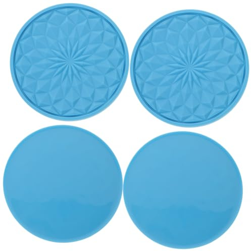 UTHCLO 4piezas Posavasos Antideslizantes para Coche Mantel Individual para Taza Portavasos para Coche para Viajes Montaña Rusa o Uso Diario El Vehículo