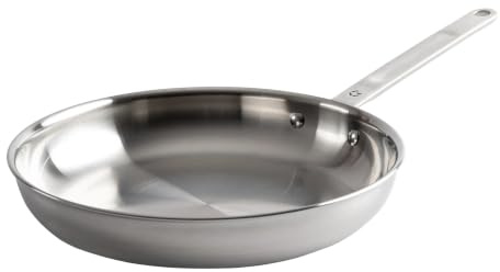 Gastrotools Bratpfanne 28 cm – 5-Ply Edelstahl – Aluminiumkern | Perfekte Wärmeleitung • Gleichmäßiges Bratergebnis • Für Induktion, Gas & Backofen • Unbeschichtet