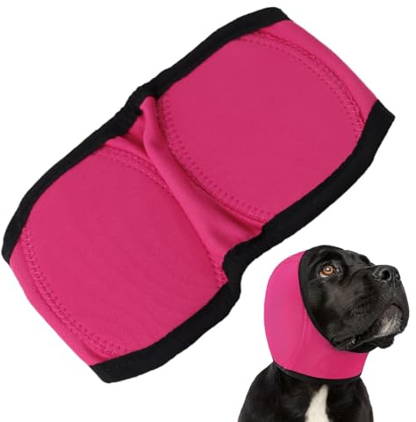 Casque anti-bruit pour chiens | housse imperméable apaisante – bandeau réglable pour oreilles, pour anti-stress, chiots, animaux domestiques, bruit, maison, extérieur, douche, natation, toilettage,