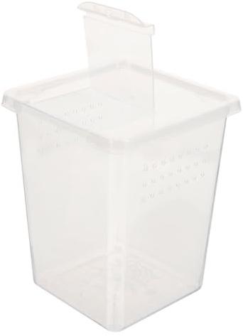 Abaodam Reptile Pet Breeding Box for Small Reptiles Practical Feed Bin Creative Enclosure Habitat Incubator Spider Box Feeding Feed Bin Gecko Tank Tarantula Enclosure