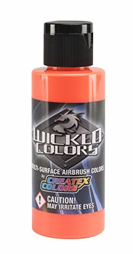 Airbrush färg – W027 Wicked fluorescerande orange (60 ml | 2 oz)