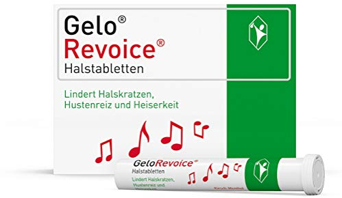 GeloRevoice Halstabletten Kirsch-Menthol: Lindert Halskratzen, Hustenreiz und Heiserkeit, lang anhaltende Linderung auch bei Halsschmerzen, Schluckbeschwerden und Räusperzwang, 3x20 Stk