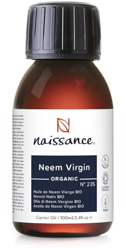 Naissance Neemöl/Niemöl (Nr. 235) - 100ml - BIO zertifiziert, Feuchtigkeitsspendend, Nährend, Pflegend - für Haare, Gesicht, Haut, Nägel