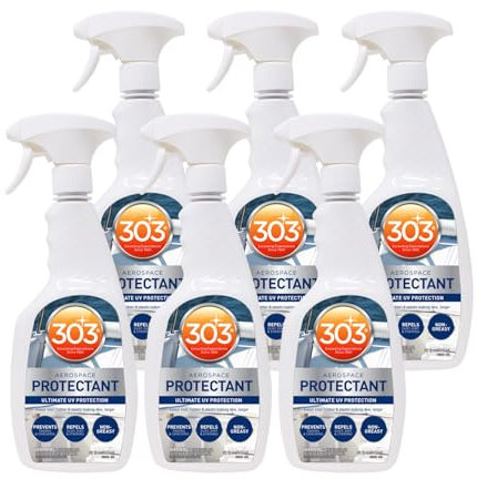 303 Marine Aerospace Protectant – UV Protection – Repels Dust, Dirt, & Staining – Smooth Matte Finish – Restores Like-New Appearance – 32 Fl. Oz. (30306-6PK)