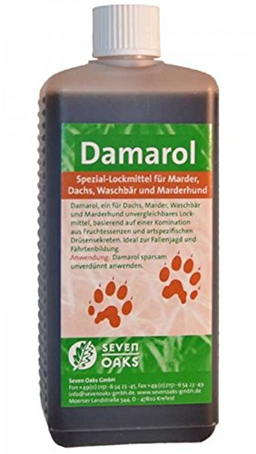 Seven Oaks Damarol Lockmittel 50 ml für Marder, Dachs, Waschbär und Marderhund Lockstoff mit natürlichen Inhaltsstoffen
