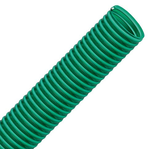 FLEXTUBE GR Ø 19mm (3/4 Zoll) Länge 25m PVC Schlauch, Spiralschlauch, Saugschlauch mit Hart PVC Spirale, grün transparent