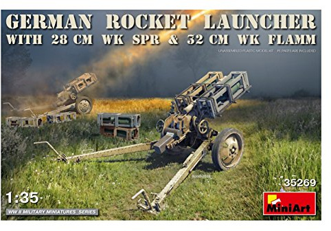 MiniArt Modellbausatz German Rocket Launcher with 28cm WK SPR & 32cm WK Flamm
