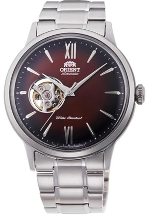 Orient Automatik Herren Armbanduhr aus Edelstahl in der Farbe Silber-braun, Gehäuse 41 mm, wasserdichte: 3 ATM, RA-AG0027Y10B