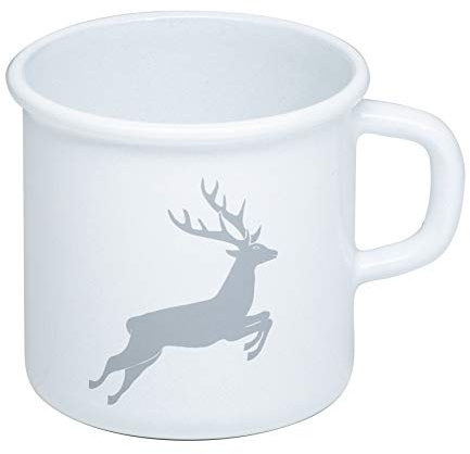 Topf m.Bördel 8cm,3/8L Hirsch Grau