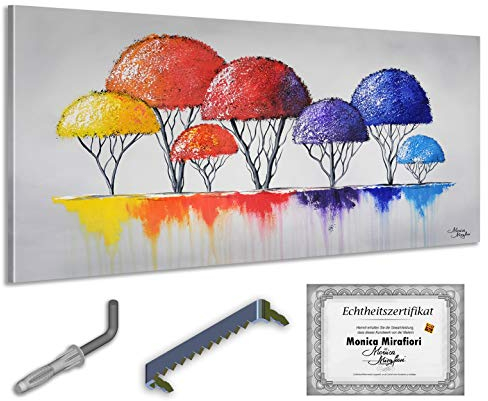 Monica Mirafiori I 100% HANDGEMALT I Gemälde Transmission 140x70cm | Gemälde Handgemalt | Acrylgemälde | Sehr Großes Acrylbild I Moderne Kunst I Kunstbilder
