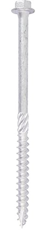 TIMCO Heavy Duty Timber Screws Hex Flange Head Exterior Silver - 8.0 x 200