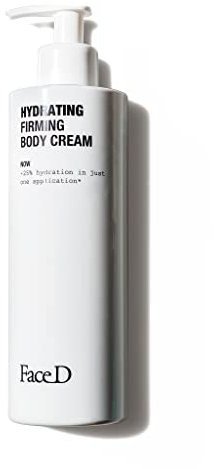 Face D - Crema Corpo Idratante e Rassodante con Acido Ialuronico Vitamina E, 400 ml
