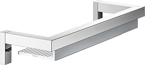 Keuco Edition 90 Square Duschablage 34cm, Aluminium verchromt | Made in Germany, inkl. Schrauben und Dübel, Duschregal zum Bohren