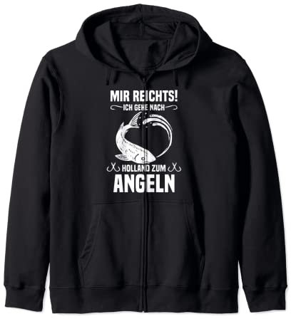 Angeln Holland Angel Zubehör Niederlande Angeln Urlaub Kapuzenjacke