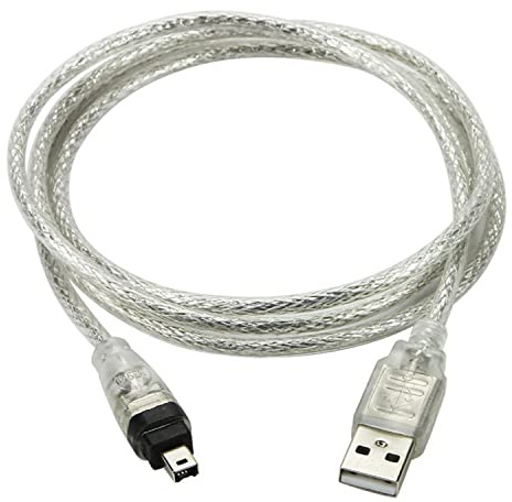 ALINNA 5FT USB 2.0 Male to IEEE 1394 4Pin Male iLink Firewire DV Cable Compatible with Sony DV & D8