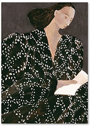 XCPORA Vintage Sofia Lind Poster Abstrakte Frau Wandkunst Sofia Lind druckt Sofia Lind Leinwand Gemälde für Heimwand Dekor Bild 40x60cmx1 Kein Rahmen