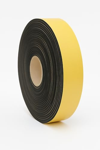 SMI-Zellkautschuk Dichtband ZKS5x10 aus EPDM Moosgummi – selbstklebendes Dichtungsprofil 5x10 mm, 10 m Rolle zur Abdichtung von Türen, Fenstern, Maschinen und Gehäusen (1 x 10 m)