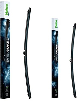 VALEO EVERGUARD - Premium Silikon Flachbalkenwischblatt Set VSF65 + VSF60 - Längen: 650mm + 600mm - Vorne (2erPack)