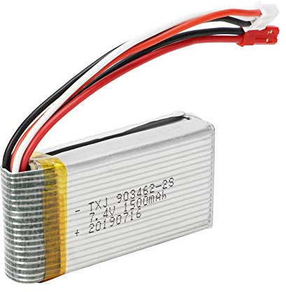 7,4 V 1500 MAh Batterie, Große Kapazität, Ferngesteuertes Hubschrauber-Ersatzteil für WLtoys V913 RC Hubschrauber