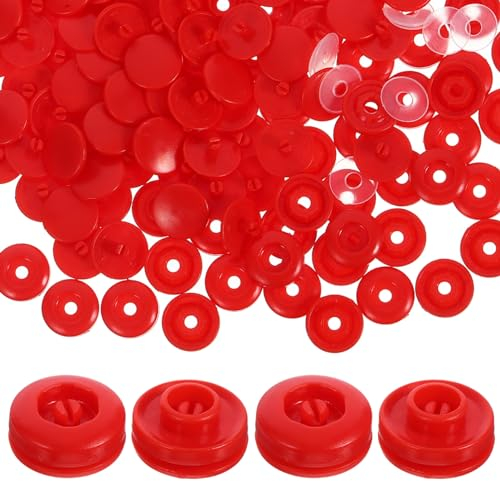 TEHAUX 100sätze Snap Buttons Für Kleidung Kunststoff Druckknöpfe Für -projekte Installieren Langlebig Und Vielseitig Einsetzbar Für Kinderbekleidung