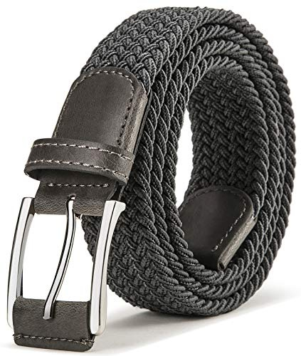 BULLIANT Gürtel Herren, Flechtgürtel Stretchgürtel 35mm | Golfgürtel Freizeit Geflochten für Herren&Damen,Passend zu Jeans
