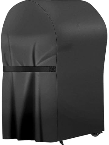 Grillabdeckung Wetterfest, Grill Abdeckhaube Wasserdicht, 210D Oxford Schwarz Grill Abdeckung, Abdeckung Grill mit UV-Beständiges, Reißfest(77 * 67 * 110 cm)
