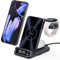 SwanScout Induktive Ladestation für Pixel Watch 3/2/Fitbit Versa 4/3 (Not for Pixel Watch 1), 3-in-1 Ladestation für Google Pixel 9 Pro Fold/9a/9/Fold/8/7/7A/6 Pro und mehr, SwanScout 708G2