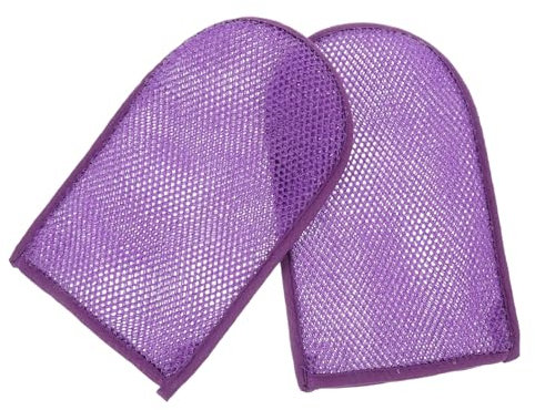 HAPINARY 2stücke Peeling-handschuh Für Dusche Und Badewanne Nylon Peeling-fausthandschuh Für Körperpeeling Kompakt Und Tragbar Schaumerzeuger Für Sanfte Hautreinigung