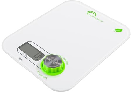 LITTLE BALANCE 8756 Kinetic 10, Balance de cuisine sans pile, 10 kg, Blanc