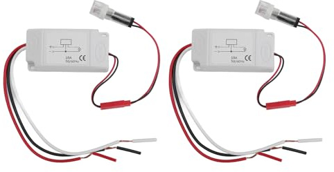 120V Wechselstromfoto -Lichtsteuerungsschalter Sensor, automatische Beleuchtungserkennungsschaltung und IP65 -Schutz für Gartenstraßenbeleuchtungssysteme (DC12V)