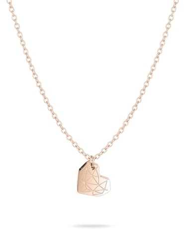 LIEBESKIND BERLIN Herz-Halskette für Damen – Edelstahl-Kette mit liebevollem Herzanhänger – In verschiedenen Farben und Ausführungen – Romantische Geschenkidee