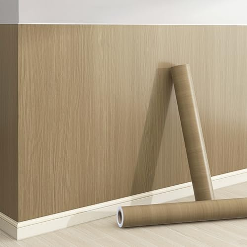 Cammeciso Papier Peint Imitation Tasseau Bois 3D,Papier Peint Adhesif Mural Aspect Bois,Panneaux Muraux PVC Imitation Bois,Imperméable et Isolant Thermique,pour intérieure,Salon,Chambre à Coucher
