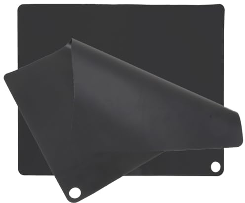KICHOUSE Alfombrillas de Silicona Antideslizantes para Encimera de Cocina, Aislamiento Térmico y Resistentes al Calor, 2 Piezas Rectangulares 250x350mm para Protección Placa de Inducción