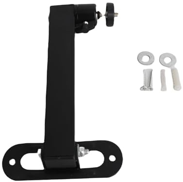 YUKERMARB Projector Wall Mount, Projector Stand Foldable 360 Degree Rotation 90 Degree Tilt Universal Steel Bracket for Projector and Camera, with 1/4 Screw