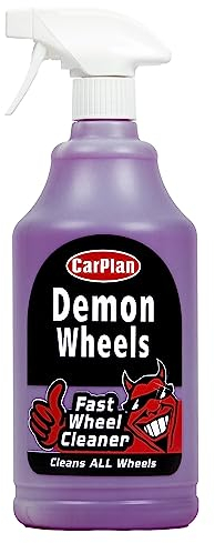 CarPlan Demon Wheels Wheel and Tyre Cleaner 1L - Quick Cleaning, Removes Brake Dust & Road Dirt - Universal Use for Cars and Motorcycles