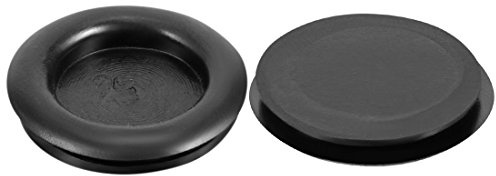 Sourcingmap Wire Protector Oil Resistant Armature Rubber Grommets 25mm Mounting Dia 10Pcs Black