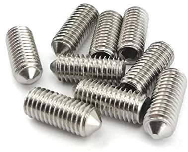 Vis Sans Tête Six Pans Creux Bout Cône DIN 914 Acier Inox (M3x12) x5