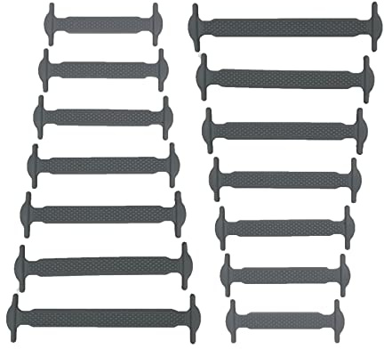 CCSOFTIME Gummi Schnürsenkel ohne Binden für Kinder und Erwachsene,Wasserdichte Silikon Flache Elastische Schnürsenkel für Sneaker Stiefel Brettschuhe und Freizeitschuhe