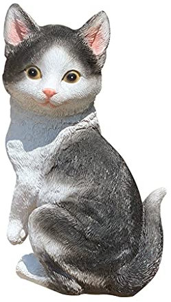 Skulptur Dekoration Garten Katze Skulptur Dekoration Harz Handwerk Simulation Katze Statue Dekor Dekoration, Gebraucht for Wohnzimmer TV Kabinett Outdoor Garden Hof Dekorieren Gartenskulptur Ornamente
