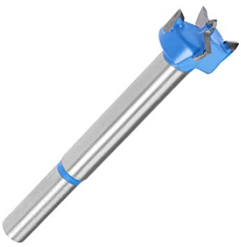 PATIKIL 17mm Forstner Trapano Punte, 1pz Foro Sega Coclea Apri Tungsteno Carburo per Legno Cerniera Lavorazione legno Foro Foratura, Blu Grigio