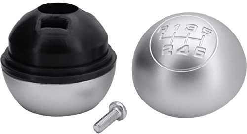 RECAMBO 6-Gang-Schaltknauf Schalthebel Handball - kompatibel mit Alfa Romeo Giulietta ab 2010-50294565 - 55346348 | Silber