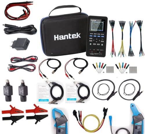 Hantek 2D82Auto kit I/II/III Digital Car Handheld Oscilloscope 4 In 1 + Multimeter 80MHz Signal Source Automotive Diagnostic 250MSa/S Portable(2D82Auto Kit III)