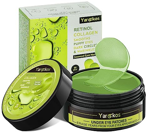 60 st grön djup hydrering fuktgivande ögonskyddsmask, 30 par grön kollagen hydrogel anti-aging ögonkuddar, hyaluronsyra ögonmask mörka ringar ta bort, kollagenmask