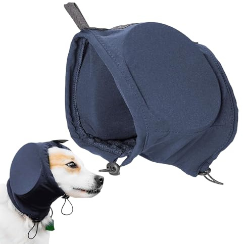 Hperu Casque antibruit pour Chien,Casque antibruit pour Chien,Serre-tête pour Chien,Casque antibruit pour Chien,Casque antibruit pour Chien en Hiver,S,Casque antibruit pour Chien