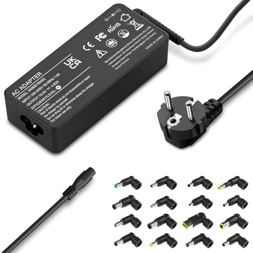 WOXNKLD Chargeur Universel 90W Ordinateur Portable Compatible avec Lenovo Dell HP Acer ASUS to Shiba Sam Sung Notebook Ultrabook,Alimentation avec 16 Embouts(Non Compatible avec Type C)