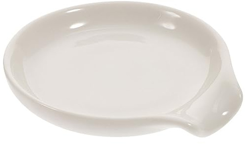 DECHOUS Poggiamestolo in Ceramica Portamestolo Da Cucina Piccolo Supporto Per Cucchiai Liscio Riutilizzabile Per Uso Quotidiano Adatto Per Cucchiai Da Minestra e Bacchette