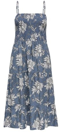 Only Vestido Femenino ONLZELINA Vestido Midi, Vintage Indigo, M