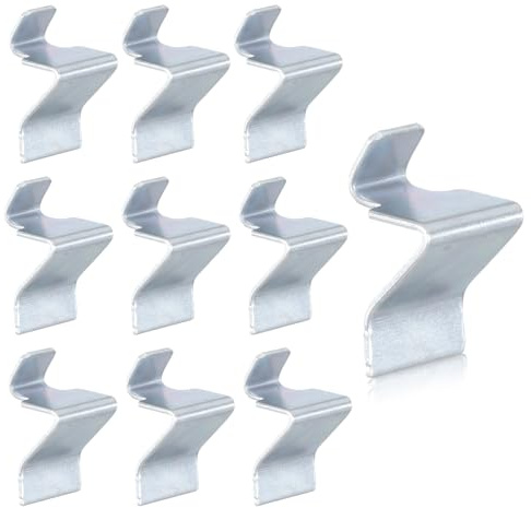 Cabinet Shelf Clips, 10PCS Metal Heavy Duty Shelf Clips Support Pegs Removable Shelving Holders for Wood Shelves Home Kitchen Cabinet Bookshelf Accessories